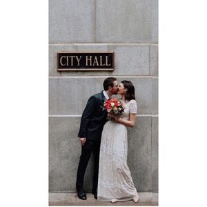 BHLDN Ruby Beaded Gown